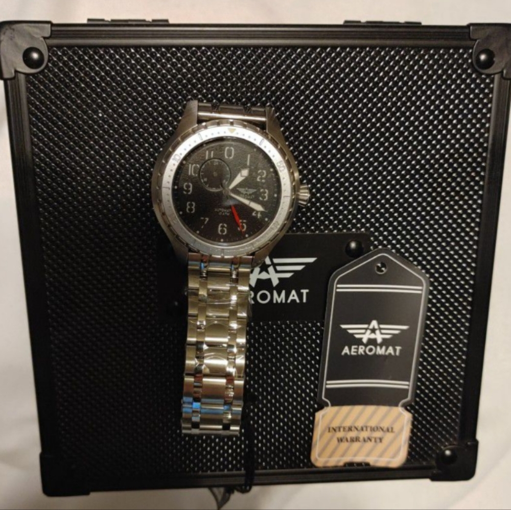 AEROMAT BELUGA JET BLACK  MENS WATCH